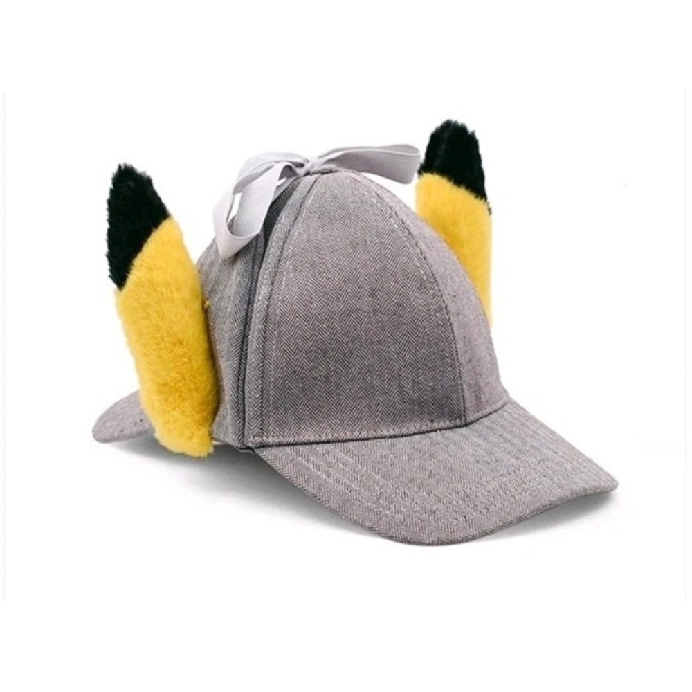 Pokémon Center Detective Pikachu Costume Cap Hat Adult Brown One Size 2019